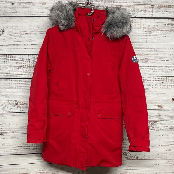 Lands' End Women's Outerwear Expedition Down Waterproof Parka Jacket With Hood - Picture 2 of 11